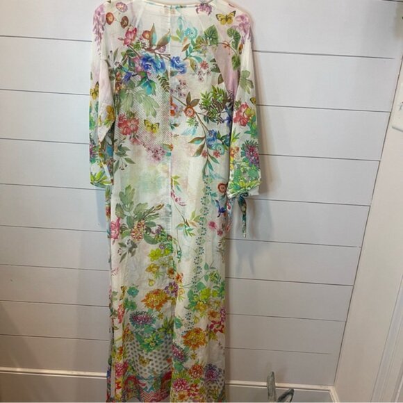 Johnny Was Dreamer Floral Multicolor Maxi Dress Womens Size Small - Picture 11 of 14